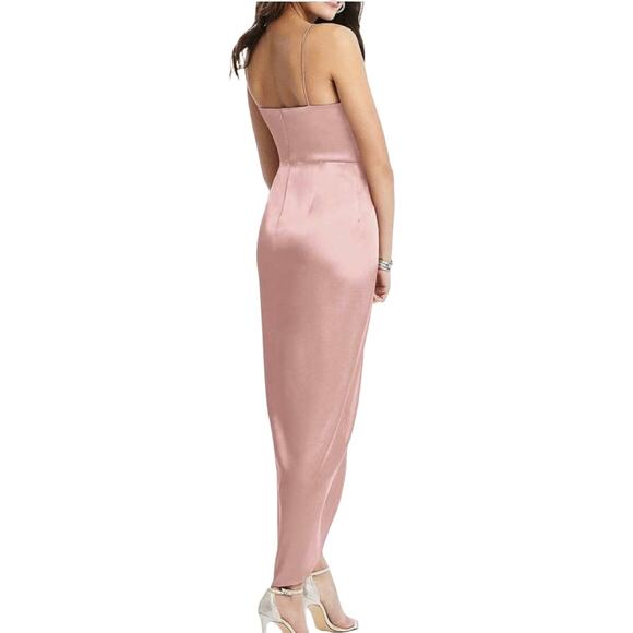 NWT Dessy After Six Faux Wrap Midi Dress in Desert Rose Size 8 - Picture 2 of 12